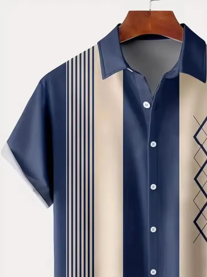 Desenli Erkek Yazlık Gömlek - Decostal